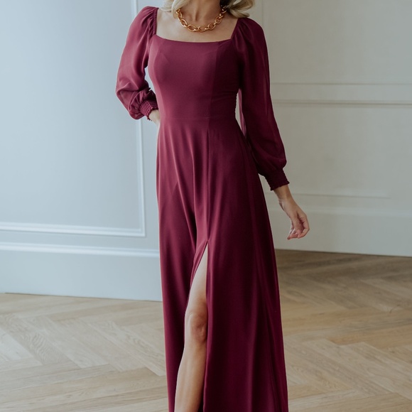 Baltic Born Giselle Maxi Dress | Mulberry Size MM - Picture 1 of 5